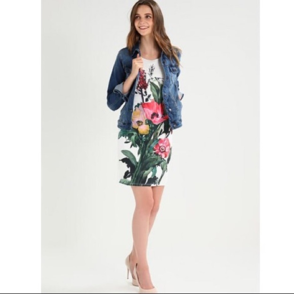 Anna Field White Floral Dress